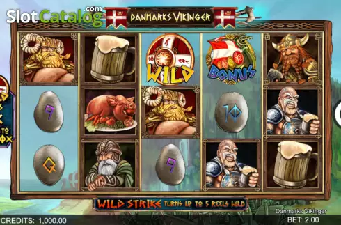画面2. Danmarks Vikinger カジノスロット