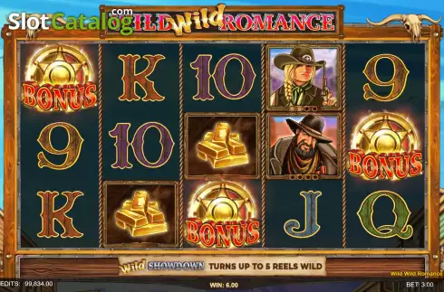 Bonus Game Win Screen. Wild Wild Romance slot