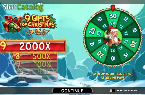Schermo2. 9 Gifts Of Christmas slot