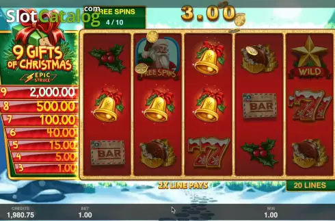 Schermo8. 9 Gifts Of Christmas slot
