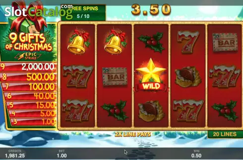 Schermo9. 9 Gifts Of Christmas slot