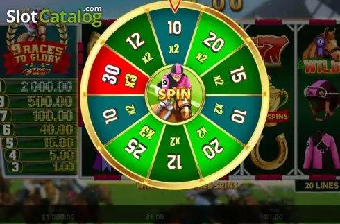 Free Spins 1. 9 Races to Glory slot