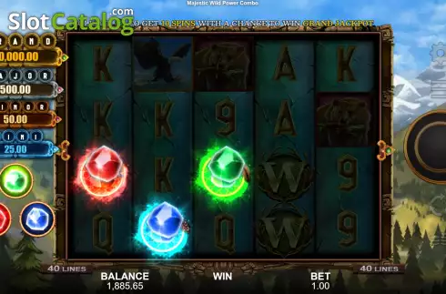 Free Spins Win Screen. Majestic Wilds slot