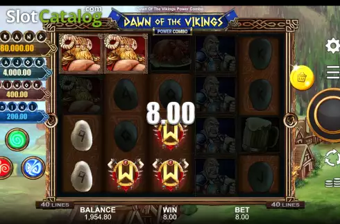 Win Screen 4. Dawn of the Vikings Power Combo slot