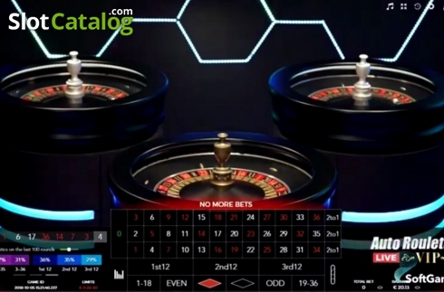 Écran2. Auto Roulette VIP Live (Authentic Gaming) Machine à sous
