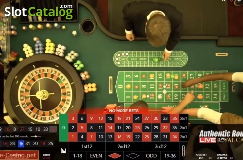 Game Screen. Royal Casino Authentic Roulette Live slot