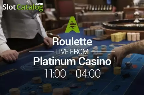 Roulette live from Platinum Casino ロゴ