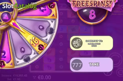 Free Spins Gamble  Screen 2. GemPops slot