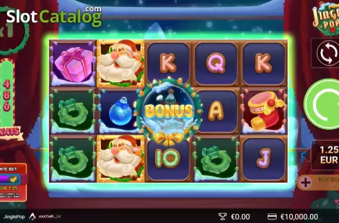 Game Screen. JinglePop slot