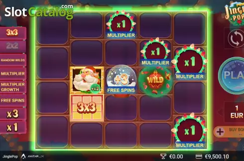 Free Spins Win Screen. JinglePop slot