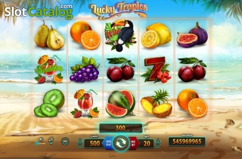 Reel Screen. Lucky Tropics slot