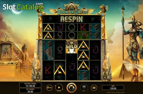 Win screen 1. Book of Gates (BF games) slot