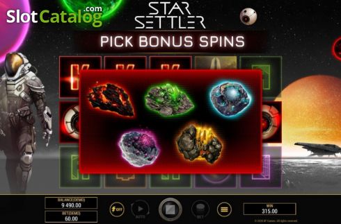 Bonus Game 1. Star Settler slot