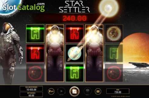 Reel Screen. Star Settler slot