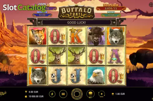 Bildschirm2. Buffalo Trail (BF games) slot