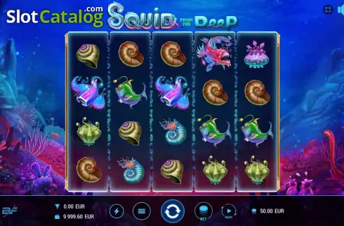 Reels Screen. Squid From The Deep slot