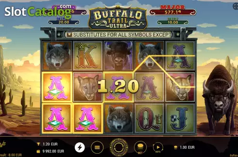 画面5. Buffalo Trail Ultra カジノスロット