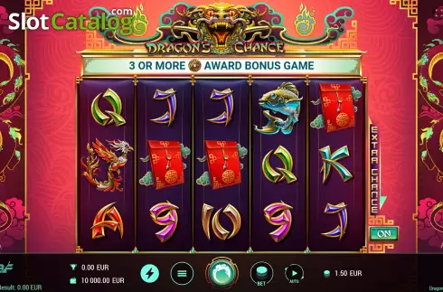Game Screen. Dragon's Chance slot