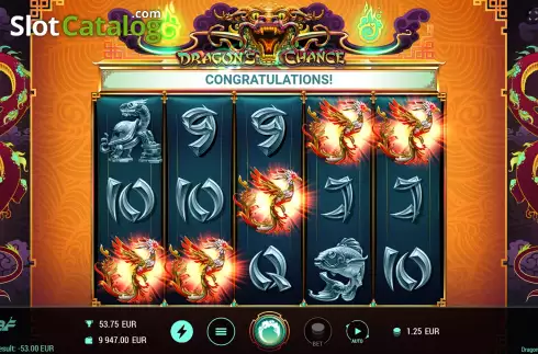 Free Spins Win Screen 3. Dragon's Chance slot
