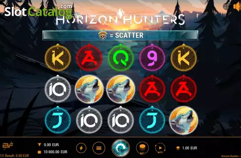 Game Screen. Horizon Hunters slot