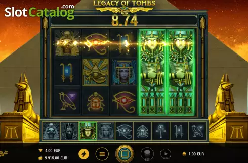 Free Spins screen 2. Legacy of Tombs slot