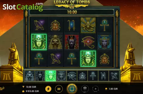 Free Spins screen 3. Legacy of Tombs slot