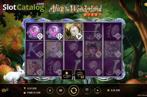 Ecran3. Alice in Wonderland Dice slot