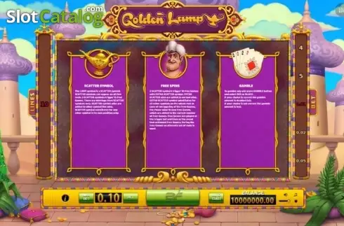 Screen4. Golden Lamp slot