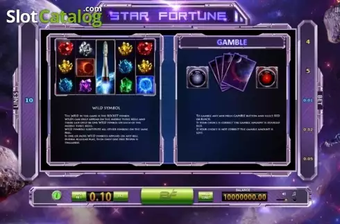 Bildschirm4. Star Fortune slot