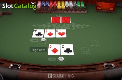 Skärmdump3. Texas Hold'em (BGaming) slot