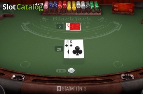 Skärmdump4. Blackjack Surrender (BGaming) slot