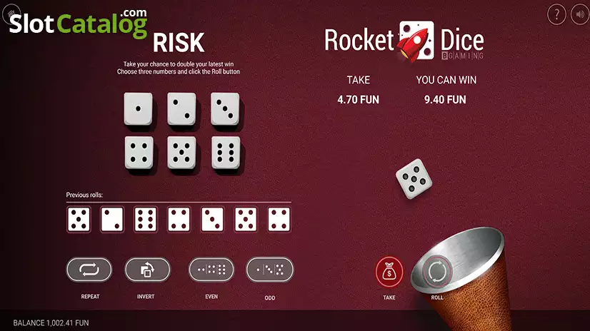 Rocket Dice Risk Screen
