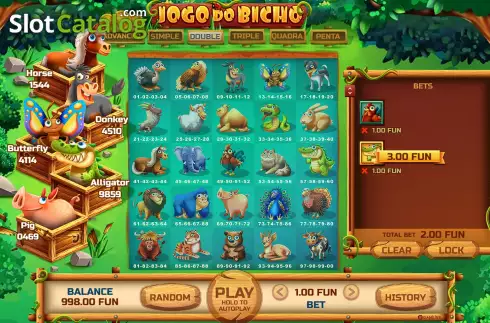 Gameplay Screen 2. Jogo do Bicho (BGAMING) slot