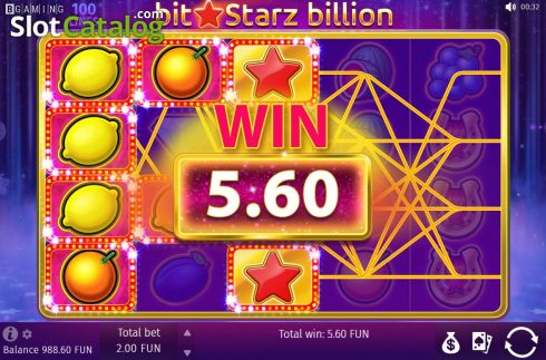 Win Screen 2. BitStarz Billion slot