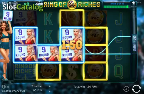 Bildschirm3. WBC Ring Of Riches slot