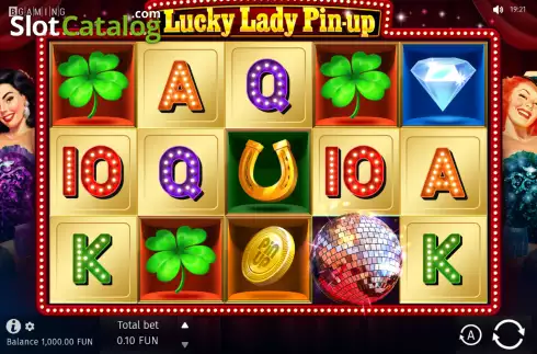 画面2. Lucky Lady Pin-Up カジノスロット