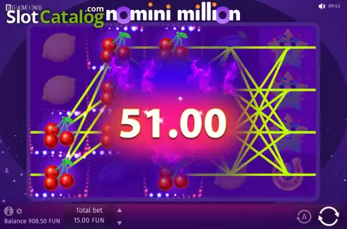 Win screen 2. Nomini Million slot