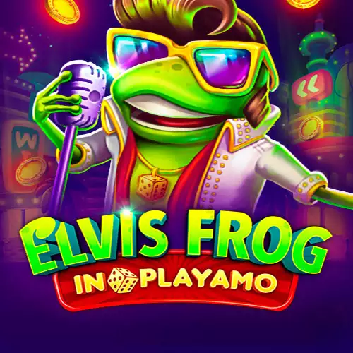 Elvis Frog In PlayAmo Siglă