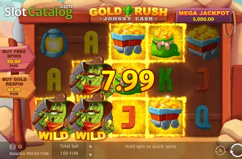 Schermo5. Gold Rush With Johnny Cash slot