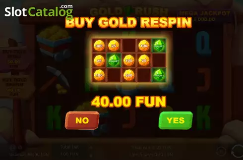 Buy Bonus Respins Screen. Gold Rush With Johnny Cash slot