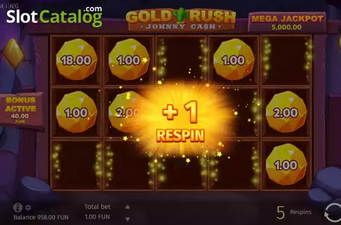 Bonus Gameplay Screen 2. Gold Rush With Johnny Cash slot