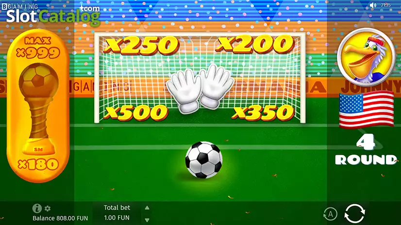 Soccermania Bonus Gameplay Screen