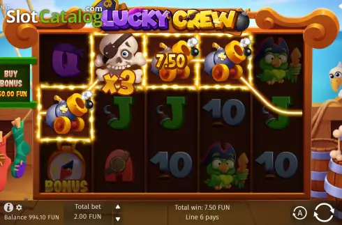 Schermo5. Lucky Crew slot