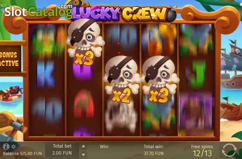 Free Spins. Lucky Crew slot