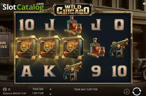 Free Spins Win Screen. Wild Chicago slot