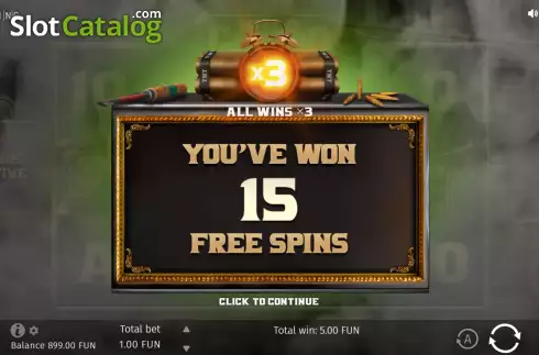 Free Spins Win Screen 2. Wild Chicago slot