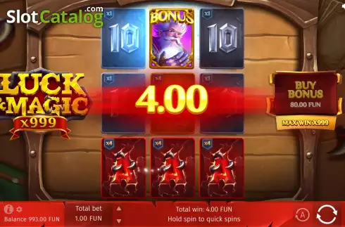 Bildschirm6. Luck & Magic slot