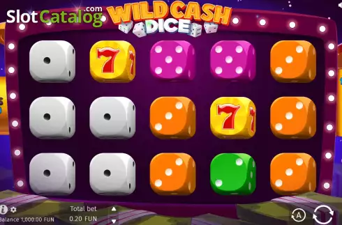 Game screen. Wild Cash Dice slot