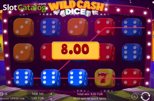 Win screen 2. Wild Cash Dice slot