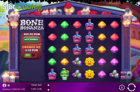 Game Screen. Bone Bonanza slot
